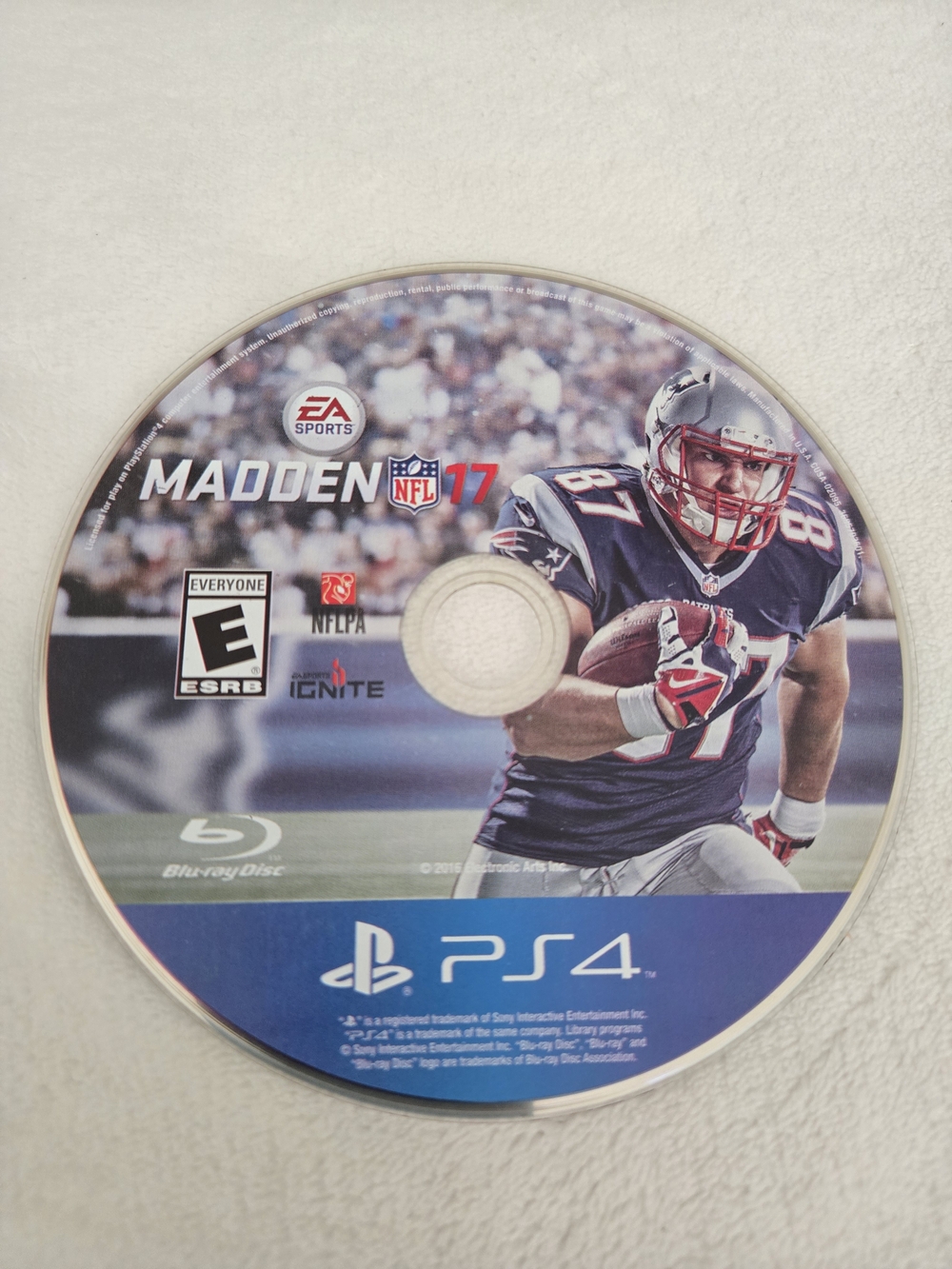 Madden NFL 17 PS4 Game Disc - Blue